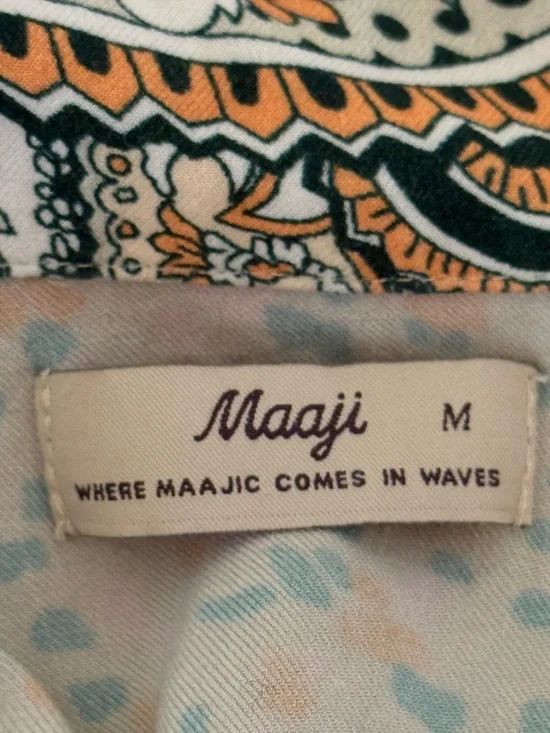 Anthropologie Maaji Green Paisley Print Pajama Set - Picture 4 of 7